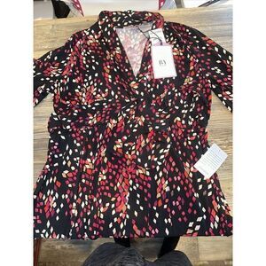 By Design New York Confetti Red Dress. Multi Color. Size XL. NWT. 6